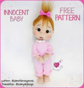 Amigurumi Doll İnnocent Baby Free Crochet Pattern