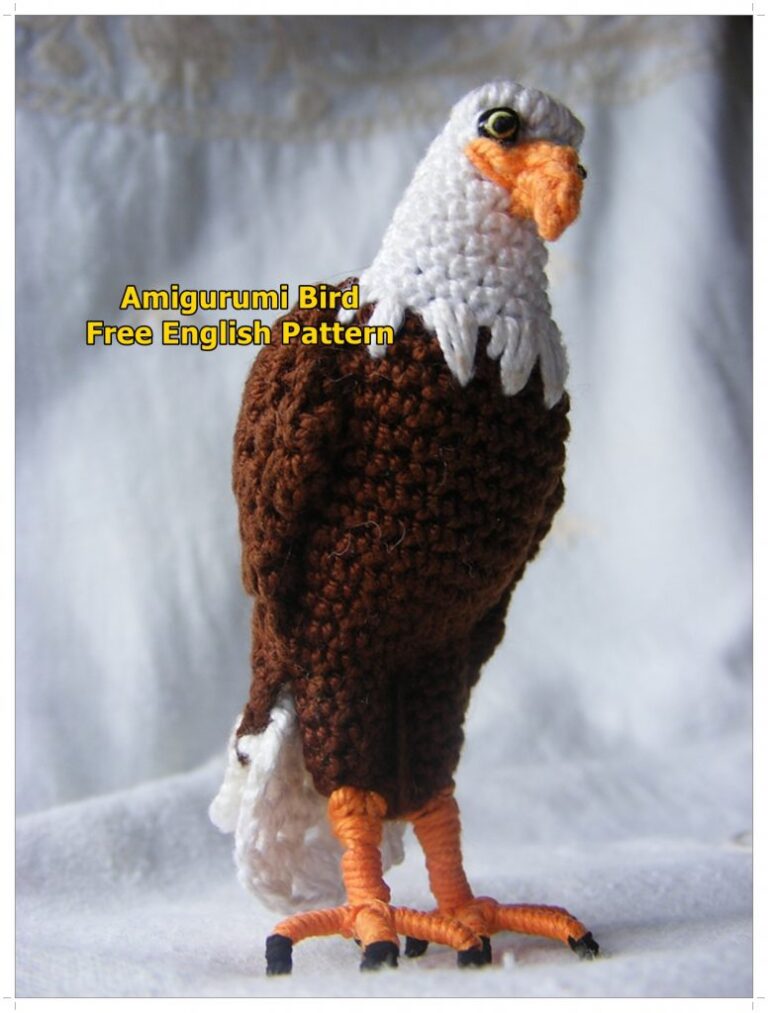 Amigurumi Bald Eagle Free Crochet Pattern