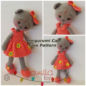 Amigurumi Female Cat Free Crochet Pattern