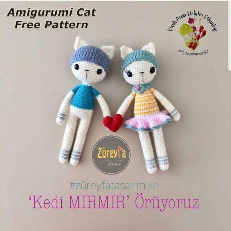 Amigurumi Cat Mırmır Free Crochet Pattern