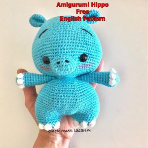 Amigurumi Crochet Cute Hippo Free Pattern