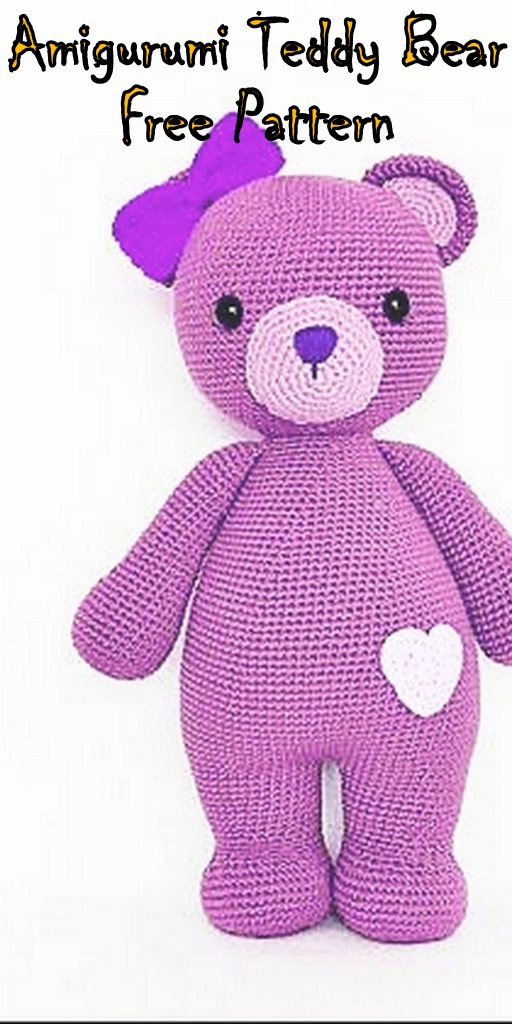 Amigurumi Pink Teddy Bear Free Crochet Pattern