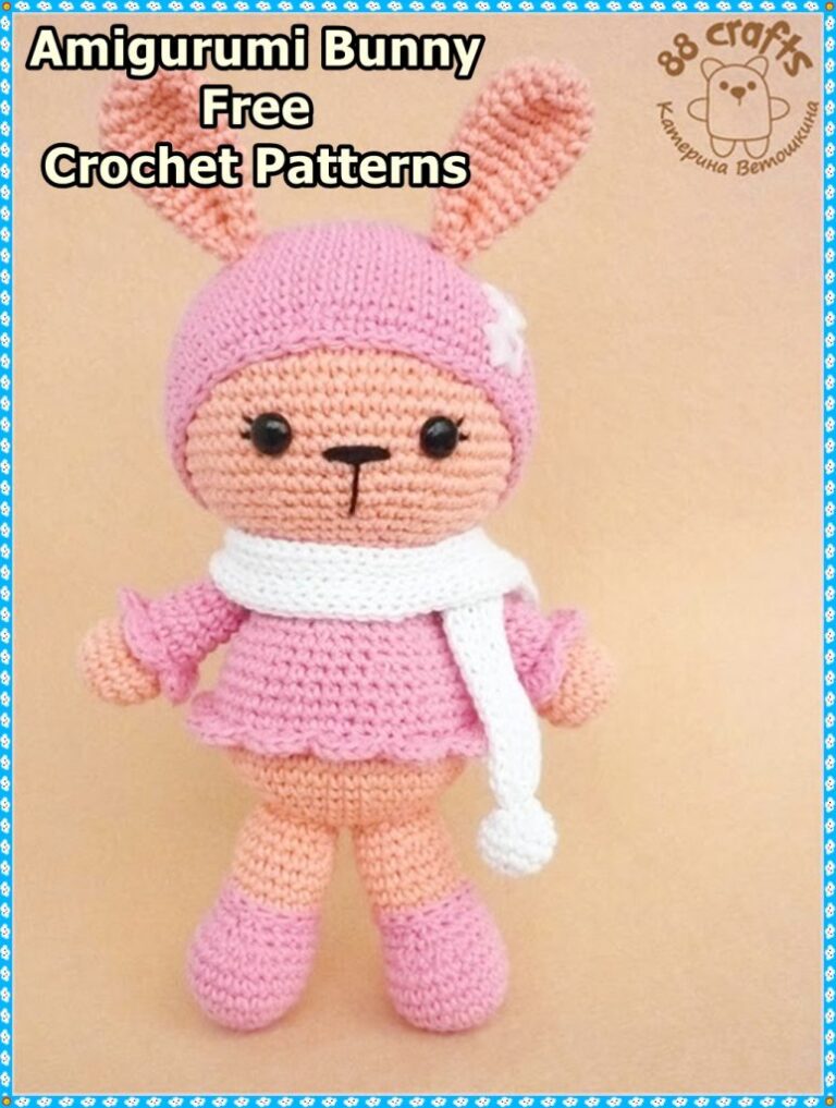 Amigurumi Colorful Cute Bunny Free Crochet Pattern