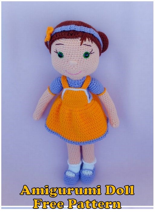 Cute Girl Amigurumi Doll Free Crochet Pattern