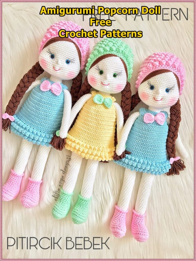 Amigurumi Popcorn Doll  Free Crochet Patterns
