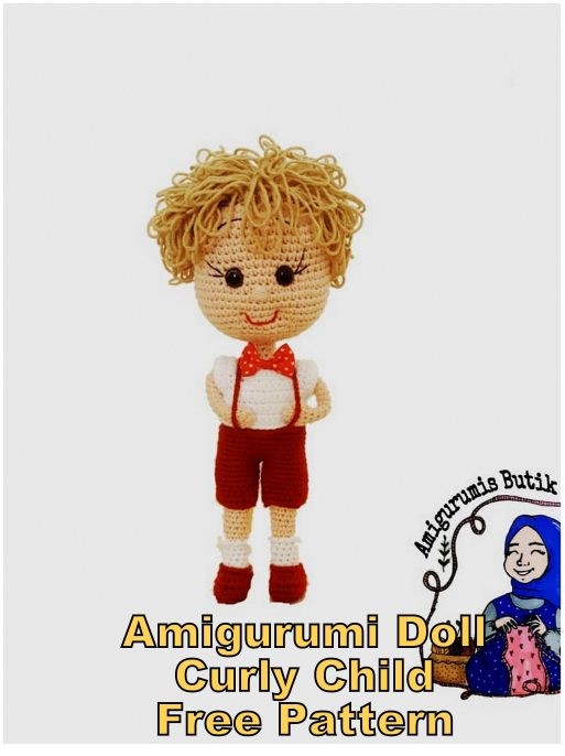 Amigurumi Doll Curly Child Free English Pattern