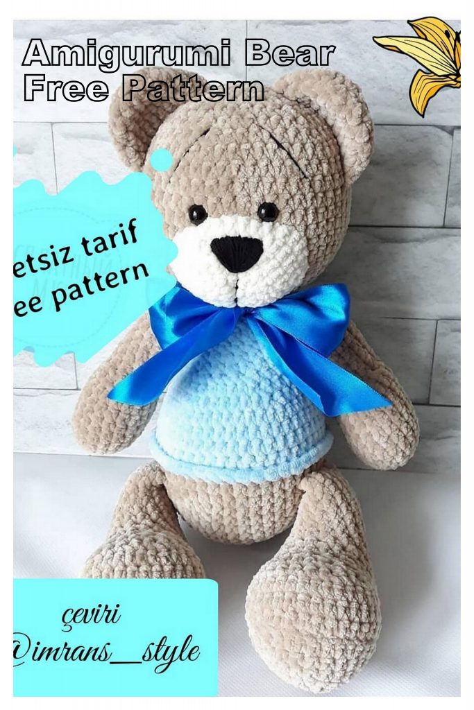 Amigurumi Cute Teddy Bear Free Crochet Pattern