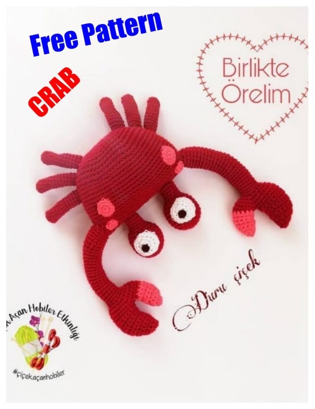 Amigurumi Crab Free Crochet Pattern