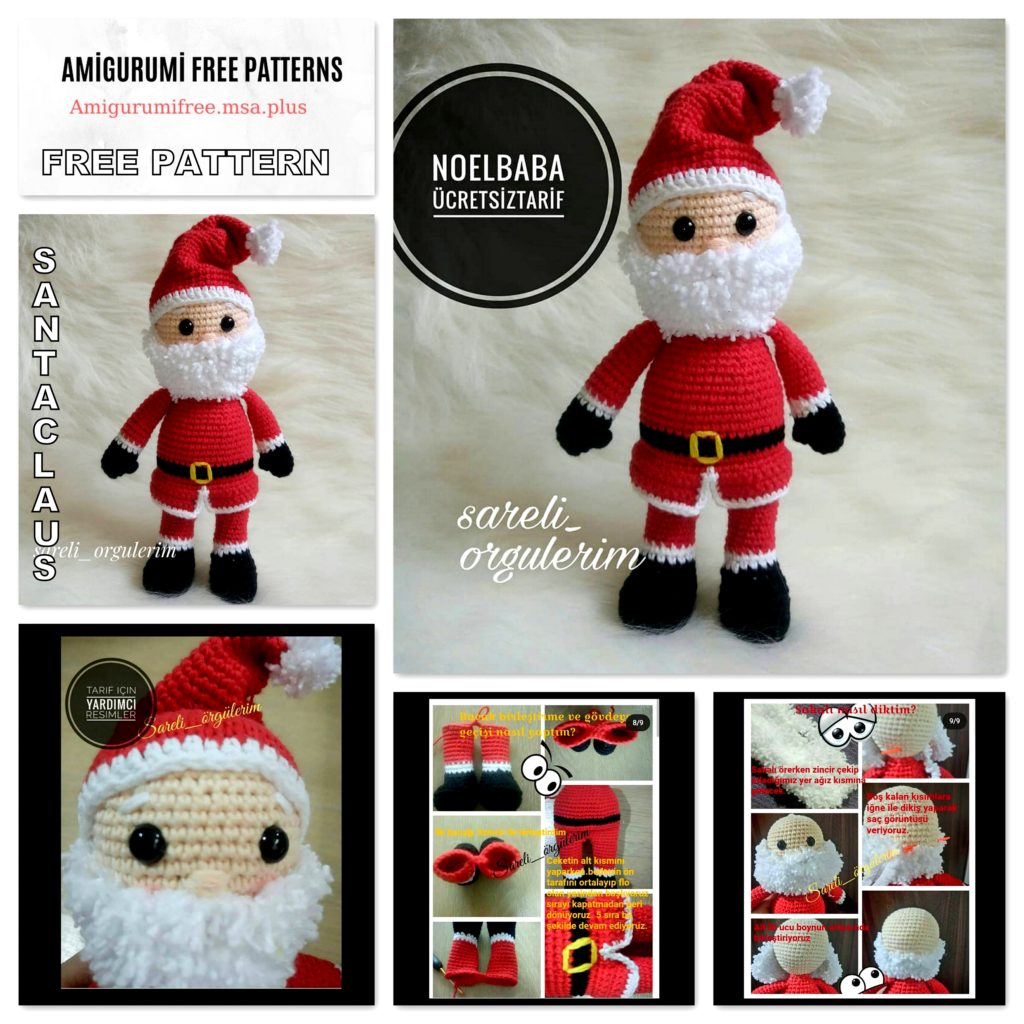 Amigurumi Santa Claus Christmas Free Pattern – Amigurumi Free Patterns