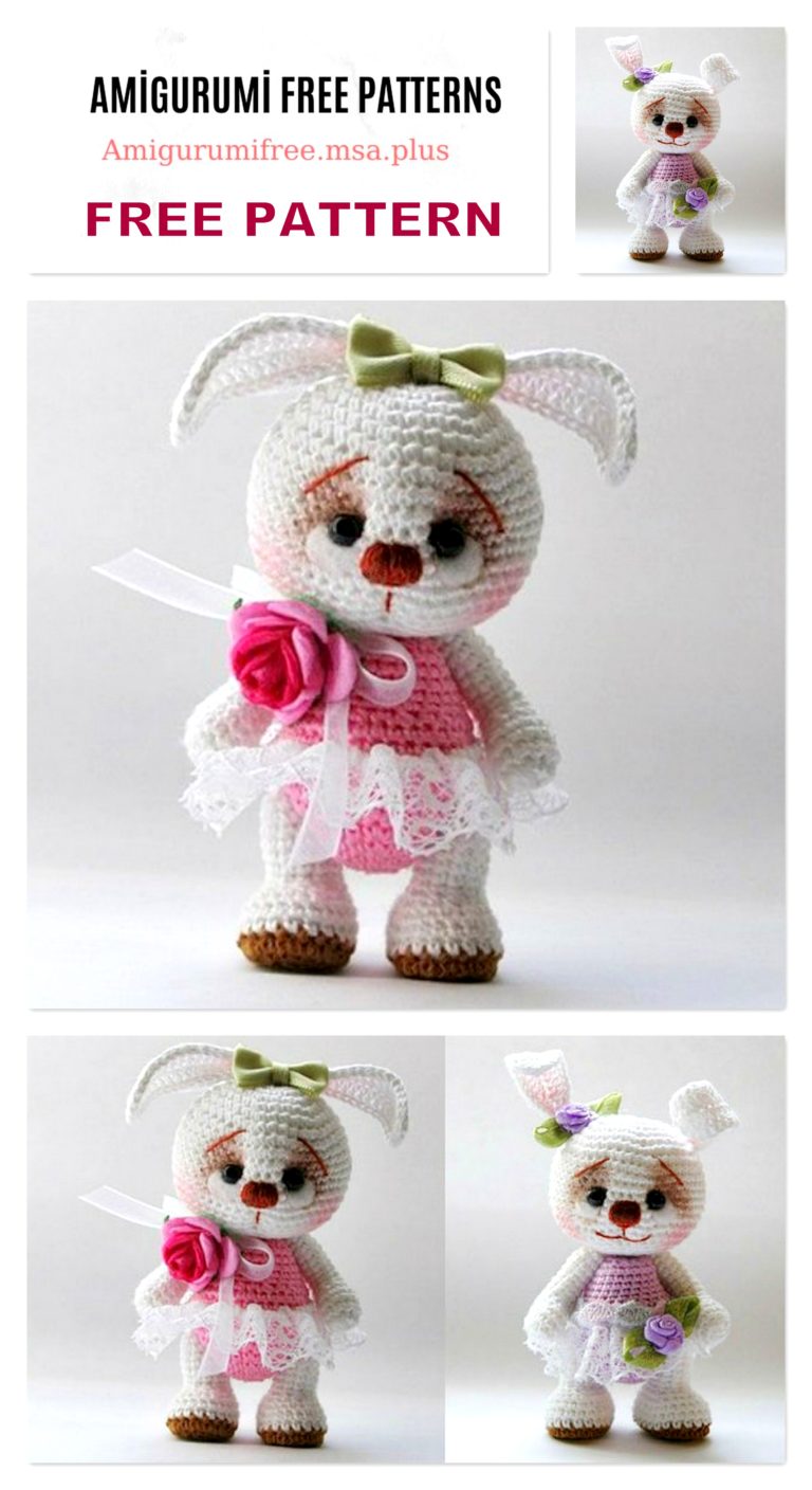 Amigurumi Cute Bunny Free Crochet Pattern and Tutorials