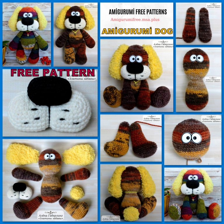 Amigurumi Dog Bark Free Crochet Pattern