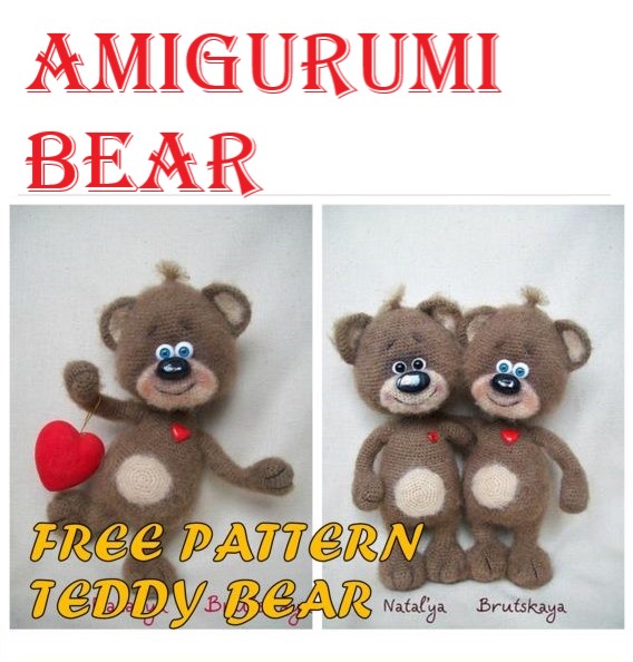 Amigurumi Teddy Bear Free Crochet Pattern and Tutorial