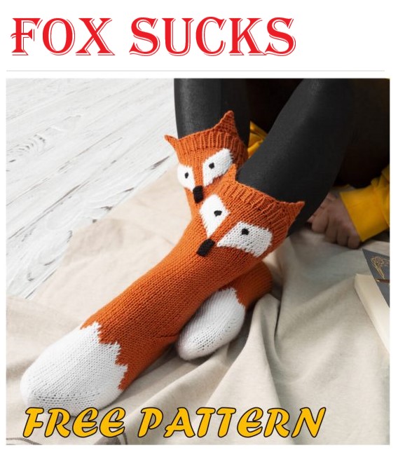 Fox Socks Pattern Free Knitting Tutorial