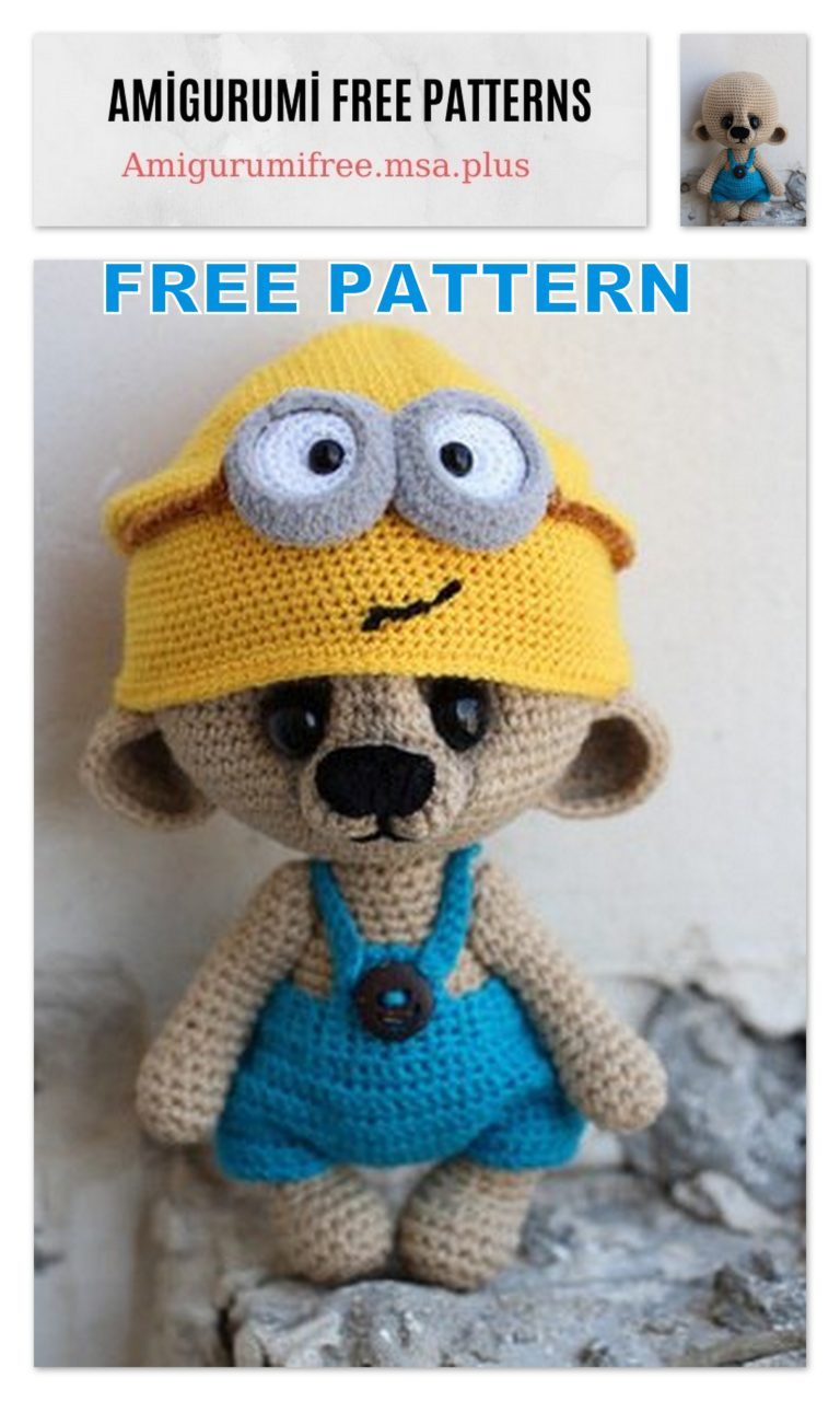 Amigurumi Hat Teddy Bear Free Crochet Pattern
