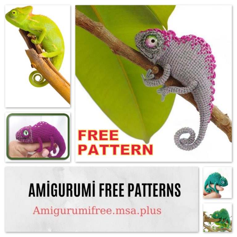 Amigurumi Chameleon Free Crochet Pattern