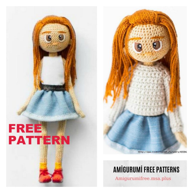 Sweet Girl Amigurumi Doll Free Crochet Pattern