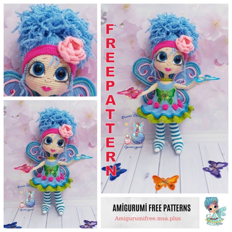 Amigurumi Butterfly Doll Free Crochet Pattern