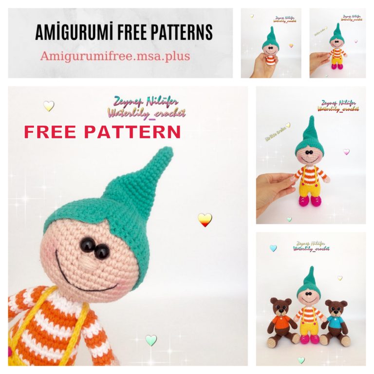 Amigurumi Cute Dwarf Free Crochet Pattern