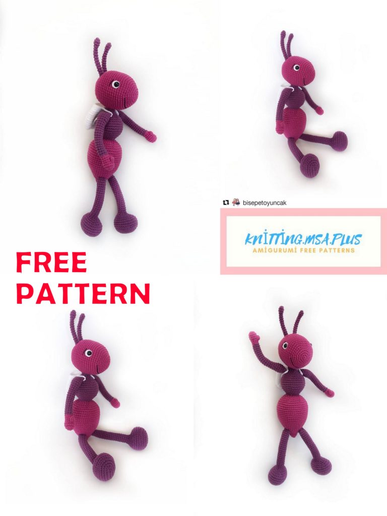 Amigurumi Cute Ant Free Crochet Pattern