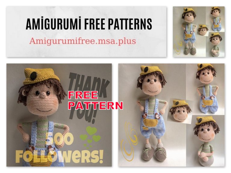 Amigurumi Doll Jumpsuit with Pants Free Crochet Pattern