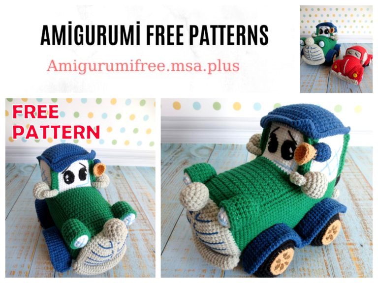 Amigurumi Classic Car Free Crochet Pattern