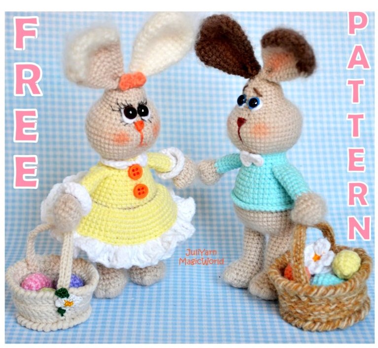 Easter Bunny Amigurumi Free Crochet Pattern