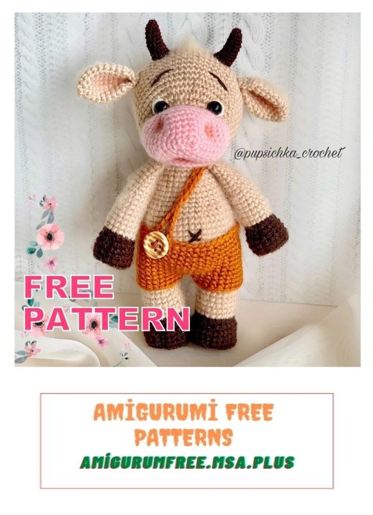Amigurumi Cow Free Crochet Pattern