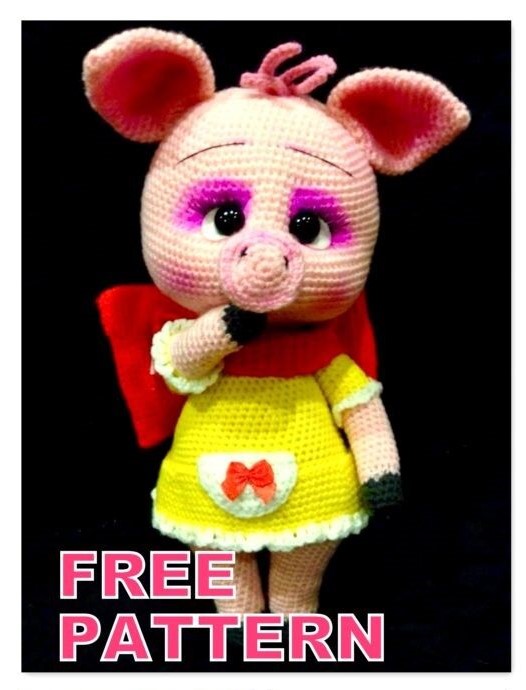 Cute Piggy Amigurumi Free Crochet Pattern