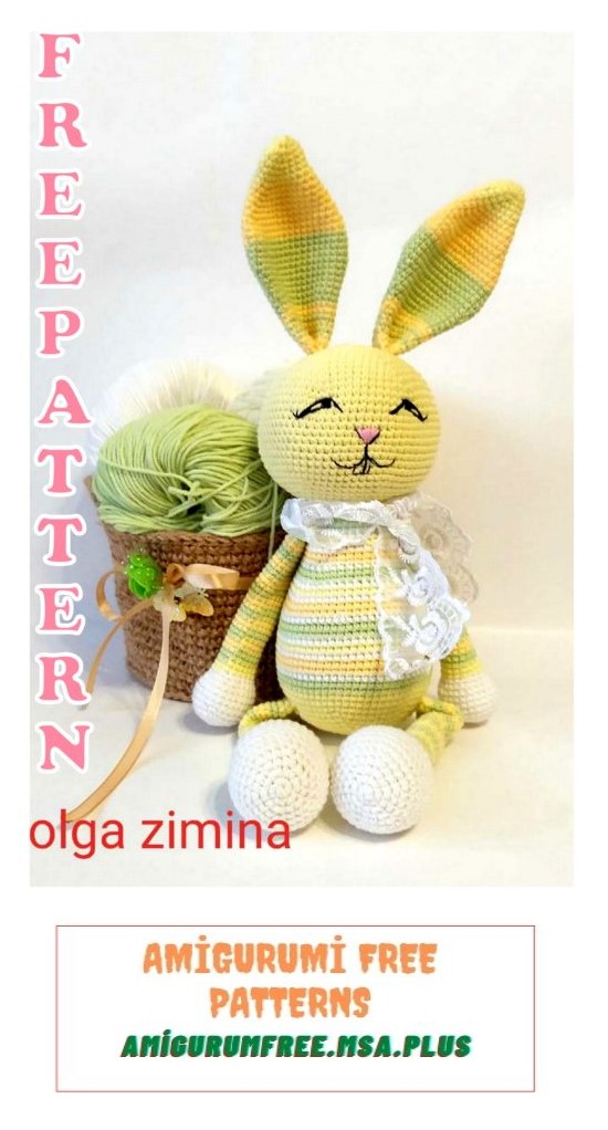 Amigurumi Cute Spring Bunny Free Crochet Pattern