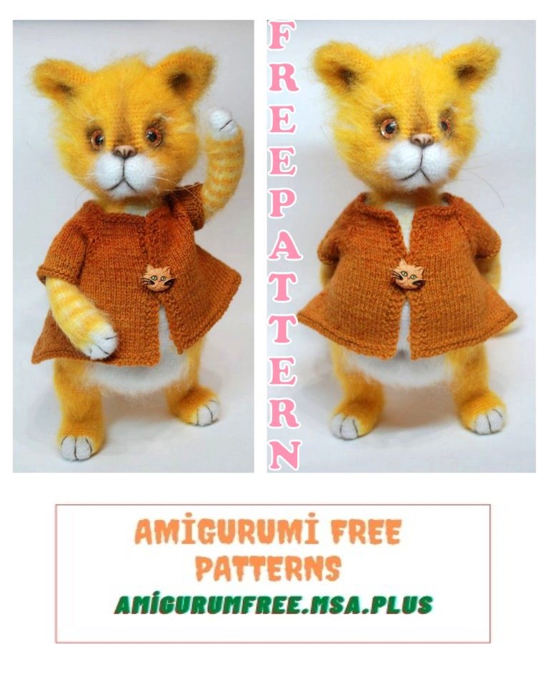 Amigurumi Bum Cat Free Crochet Pattern