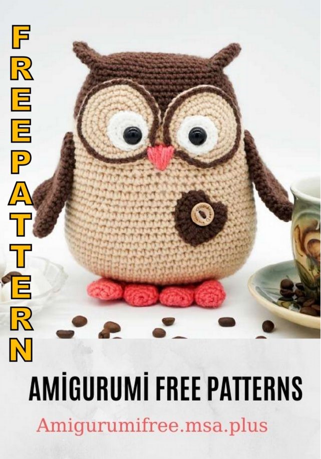 Cute Owl Amigurumi Free Pattern