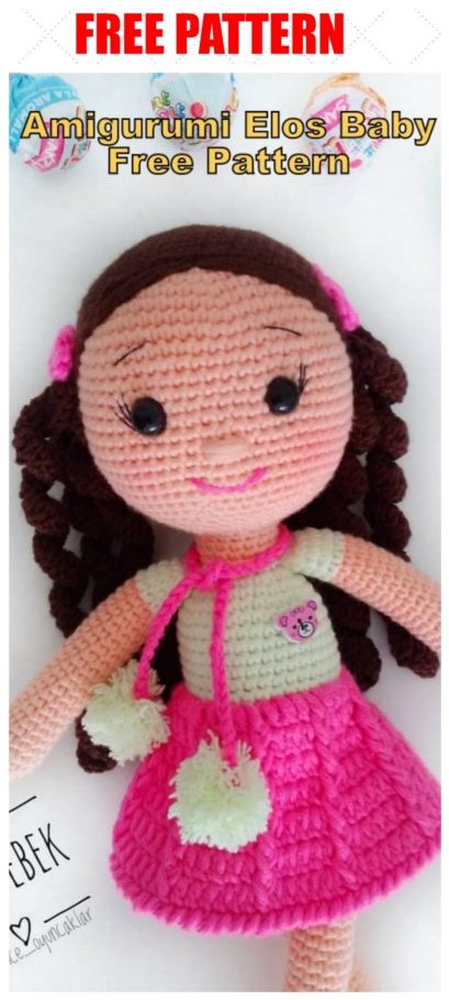 Amigurumi Crochet Elos Baby Doll Free English Pattern