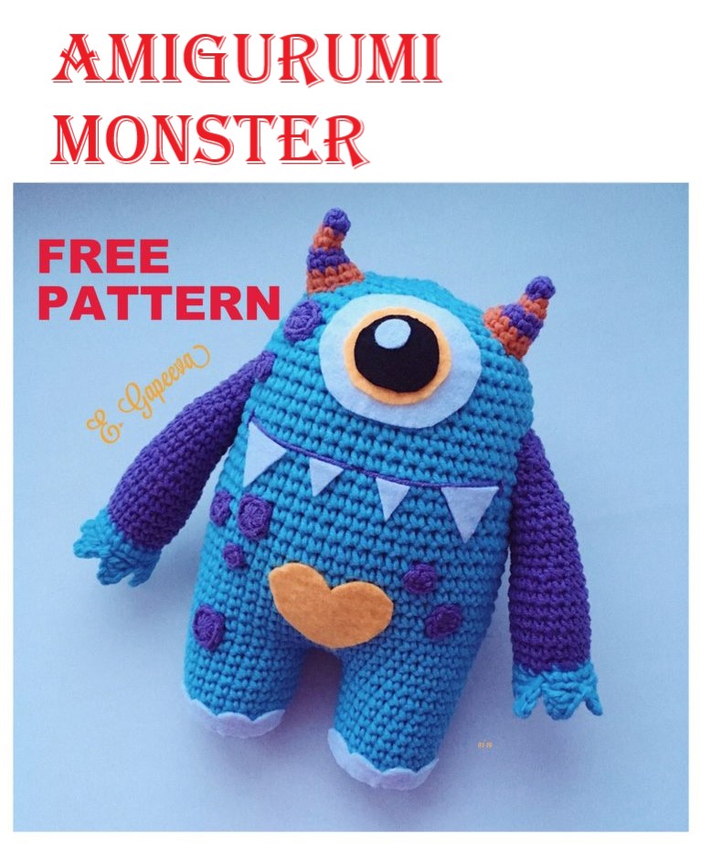 Amigurumi Monster Free Crochet Pattern