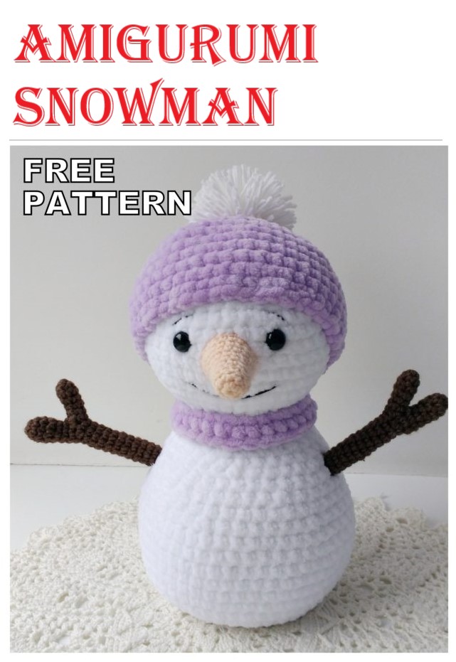 Amigurumi Snowman Basic Free Crochet Pattern