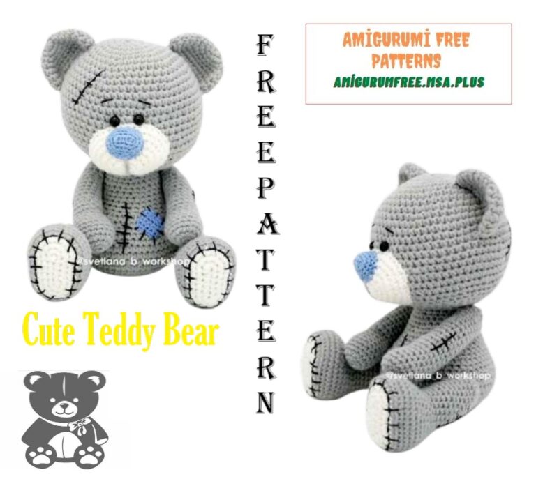Cute Teddy Bear Amigurumi Free Pattern